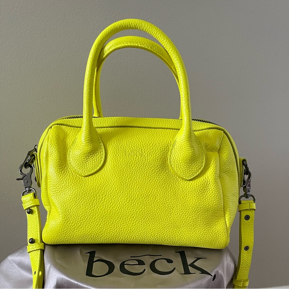 Beck Bags Baby Hayes Cyndi Neon Yellow BRAND NEW